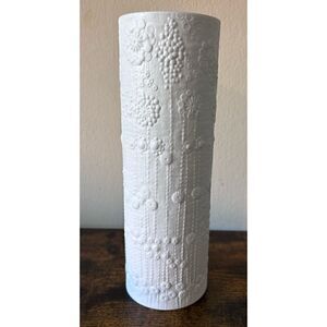 Large OP Art Porcelain Vase by Martin Freyer for Rosenthal/ Germany